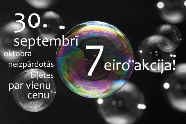 30. septembrī 7 € akcija!
