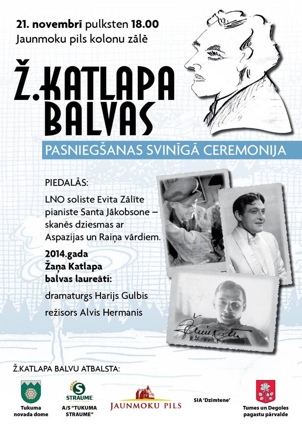 Alvis Hermanis saņem Žaņa Katlapa balvu